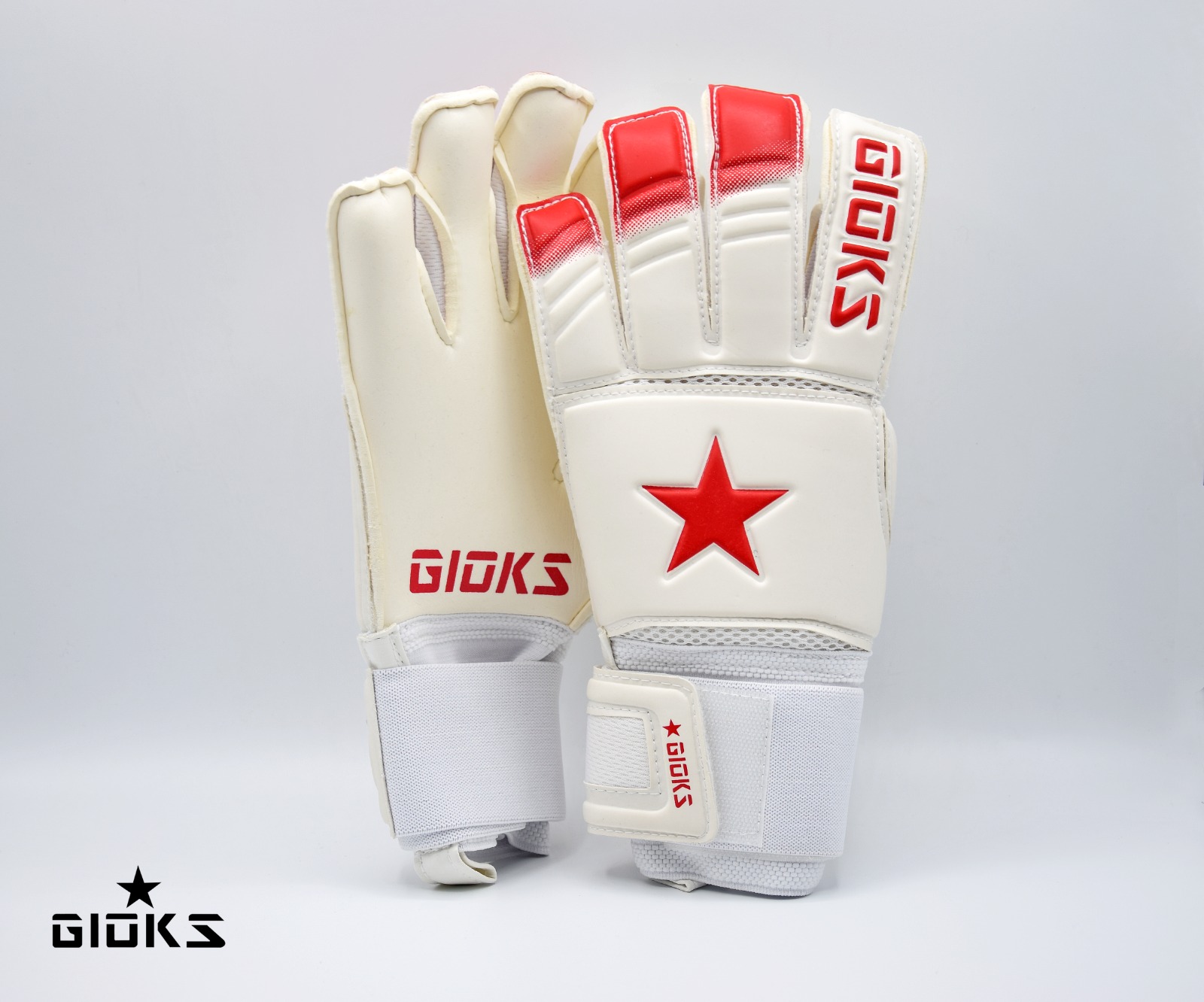 Guanti Modello Top Star Rosso Bianco